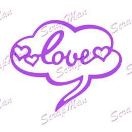 Нож Cloud Love (Облако "любовь") от ScrapMan